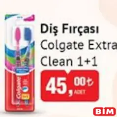 COLGATE EXTRA CLEAN DİŞ FIRÇASI 1+1 COLGATE EXTRA CLEAN DİŞ FIRÇASI 1+1